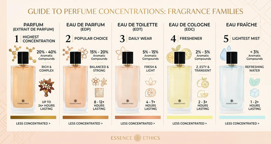 The Ultimate Guide to Perfume Concentration & Longevity by ESSENCE ETHICS